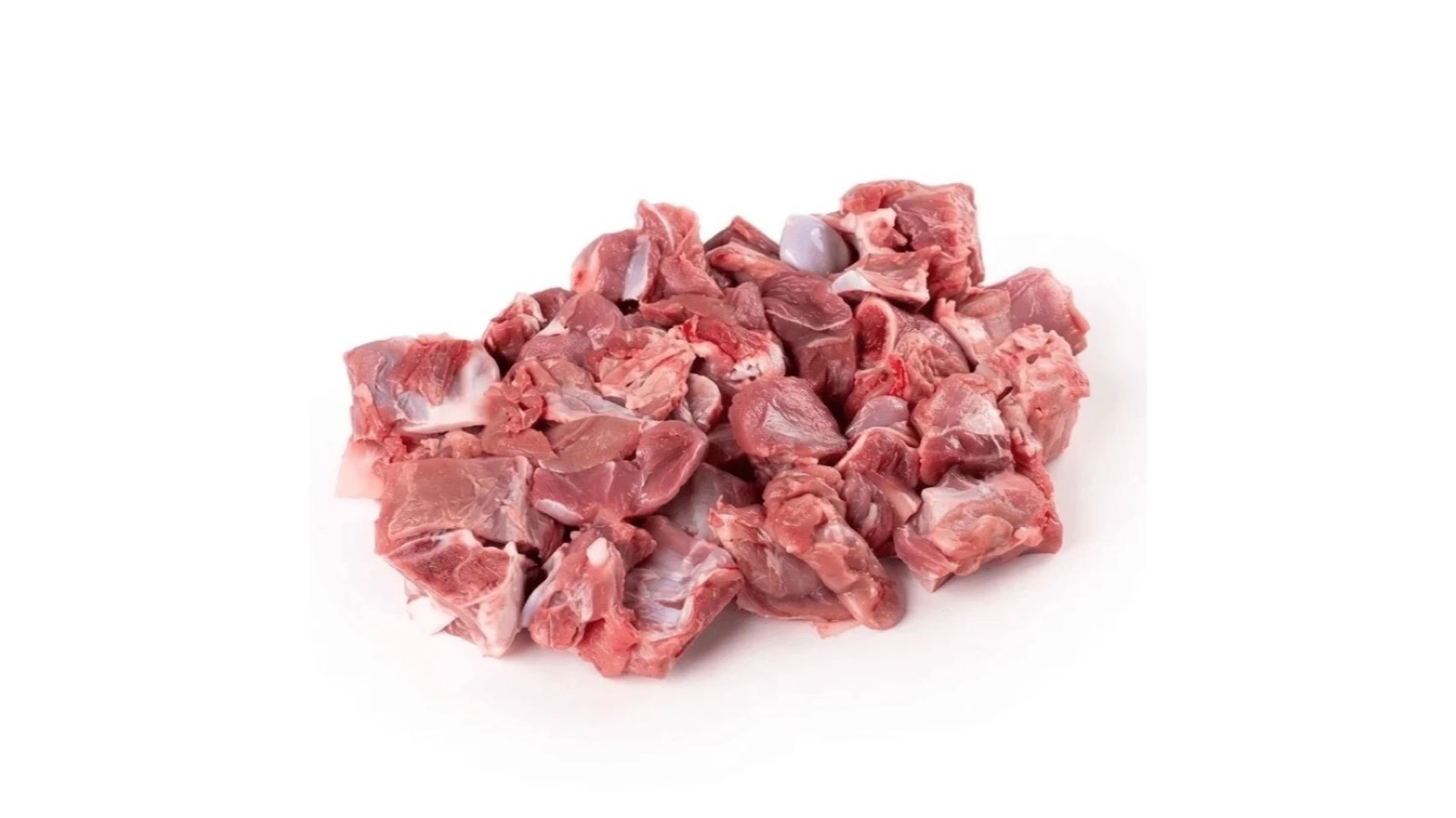 Fresh mutton cut into small pieces