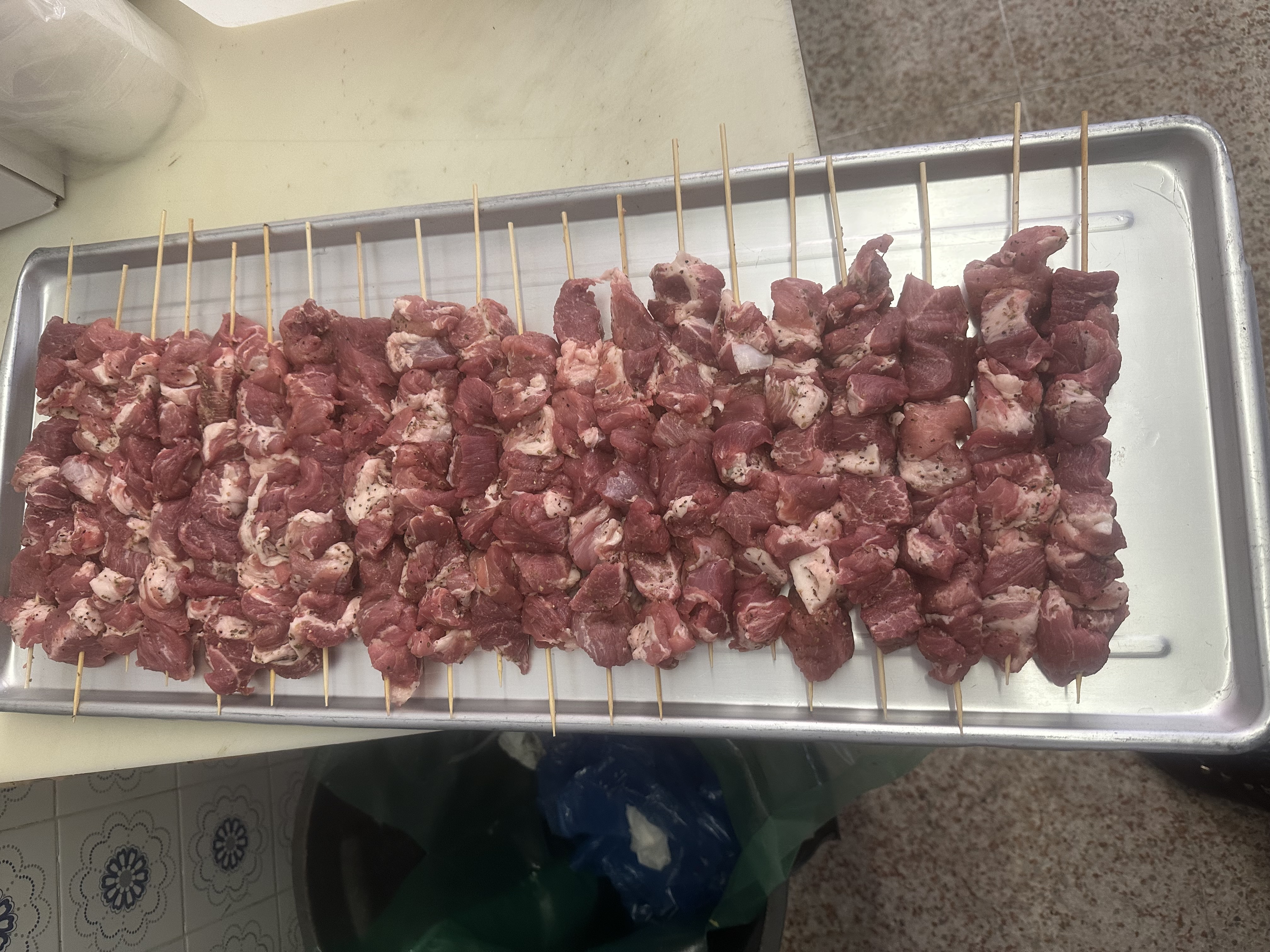 Homemade Greek sausage