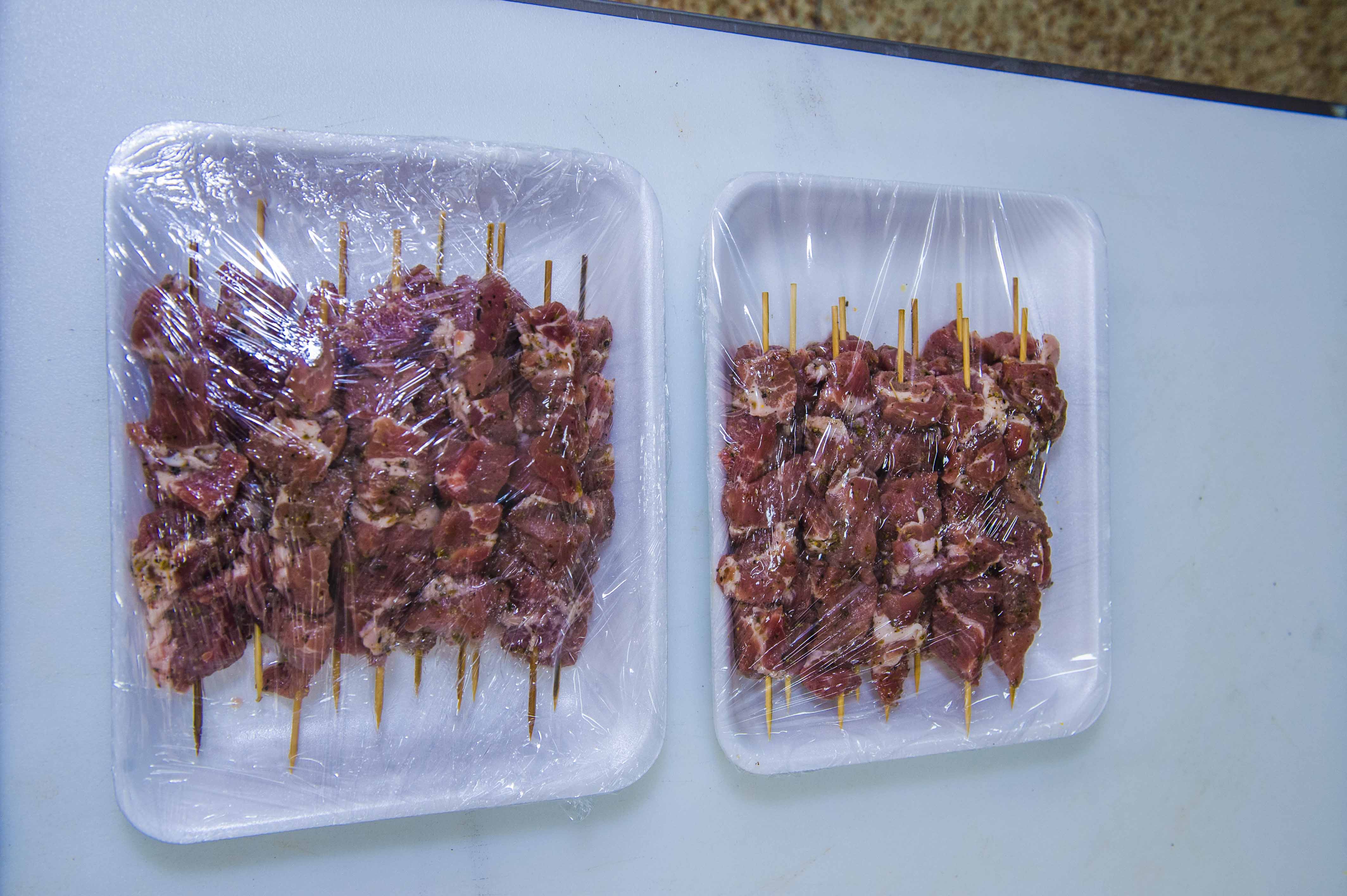 Fresh lamb and goat