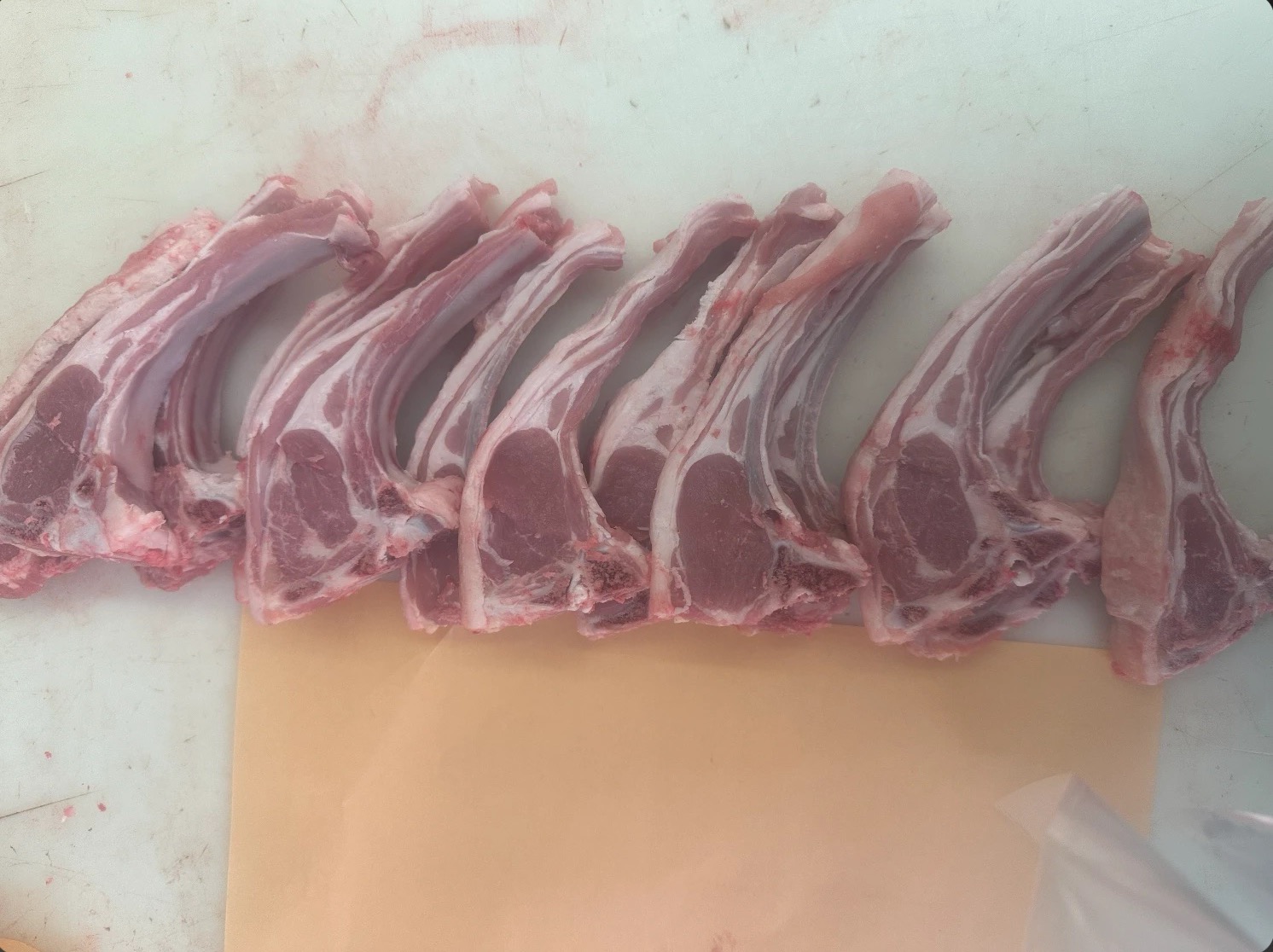 Fresh rib chops cut at our counter
